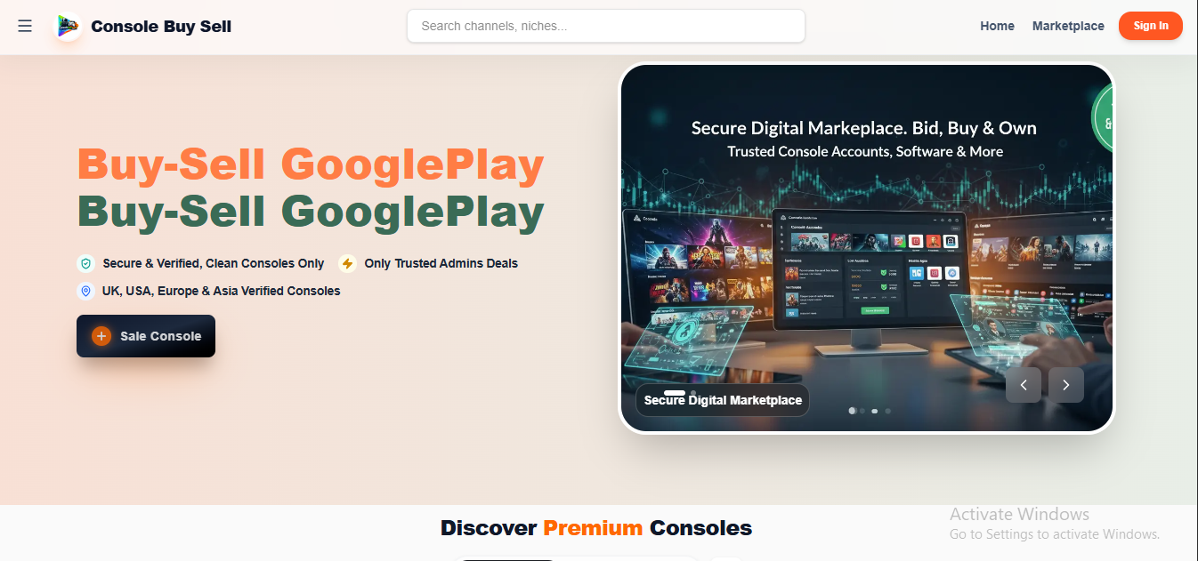 ConsoleBuySell preview 1